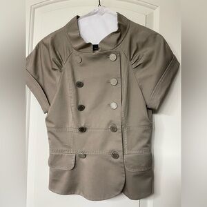 BCBGMaxAzria - Taupe Short Sleeve Blazer